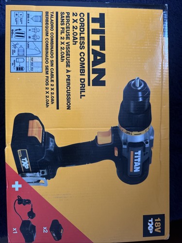 Titan cordless combi drill 18v - cordless,