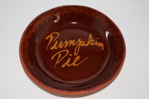 Foltz redware pumpkin - redware,