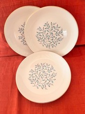 Set of 3 Swinnertons 22KT gold ambassador warranted lunch plate. Free post UK.