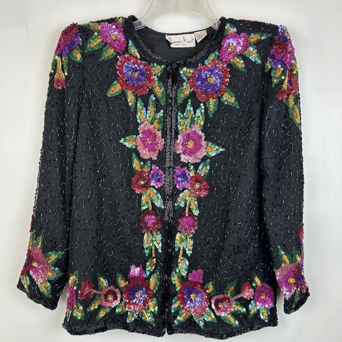 Lawrence kazer sequin jacket - sequin,