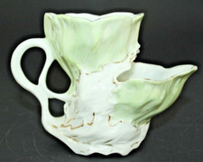 Elegant Leaf Design Shaving Mug Jug Unused Perfect condition Height 11cm