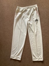 Mens Slazenger cricket  trousers whites Size Small