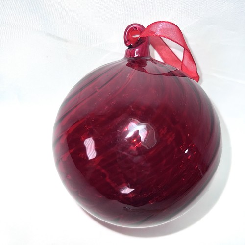 Vtg ruby red optic - 4”,