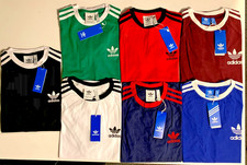 Adidas Originals Men’s 3 Stripes Cotton Short Sleeve T-shirt S-XXL #SummerSale