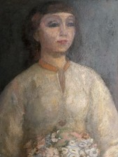 Large Vintage Signed Portrait