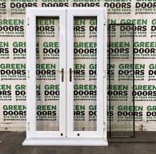 NARROW THIN FRENCH DOORS USED uPVC GLAZED EXTERNAL DOUBLE DOORS FRAME PLASTIC