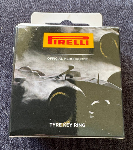 Pirelli tyre keyring - tyre, white