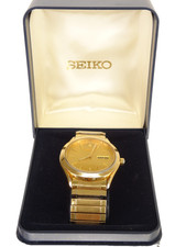 Seiko gold plated wristwatch - seiko,