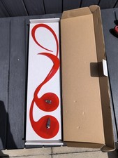 Musical Notes Wall Clock - Red