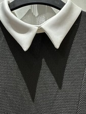 Ladies peter pan white collared ,Short sleeve ,Skater dress