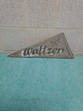 Vintage  Small wooden Retrro Triangle Fairground  Sign 36cm X 14cm  ( Waltzer )