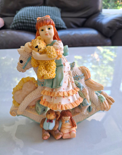 Girl rocking horse teddy - girl,