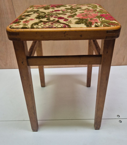 Mid century wooden - wooden, upholstered