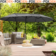 Double Canopy Offset Parasol