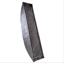 Bessel 180cm x 40cm Silver Strip Softbox with 4cm grid Bowens Fit / S-Fit