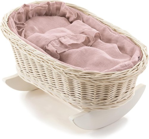 Wicker doll cradle bed - cradle, with