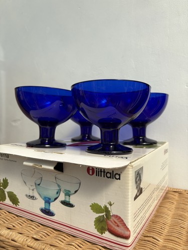 Boxed cobalt blue iittala - 4,