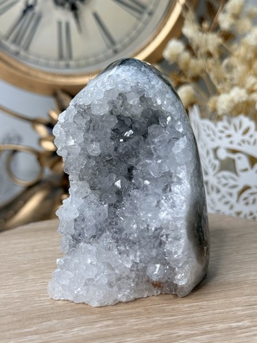 Natural white amethyst geode - amethyst,