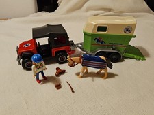 Playmobil 4189 Riding Stables Horse Trailer Set