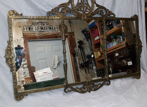 Antique bronze art deco over - antique,