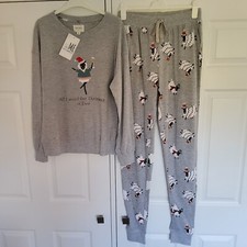 NEXT Womens Christmas Sheep / Ewe  Pyjamas SIZE SMALL TALL 8 - 10 New