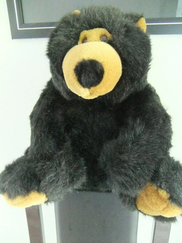 Black soft cuddly toy - 11",