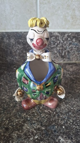 Vintage 1980s porcelain clown - vintage,