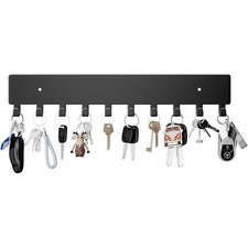 Key Holder for Wall, Key Hooks with 10 Hooks Wall Mounted Key Holder for Hallway
