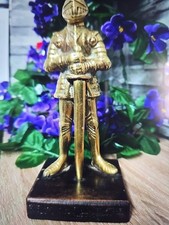 Brass Warrior Ornament  Wooden