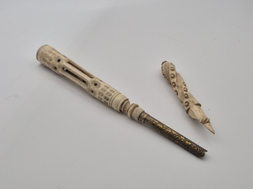 Antique carved bone - antique, dip