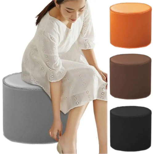 Leather storage ottoman - storage,