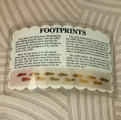 Footprints religious poem - footprints,