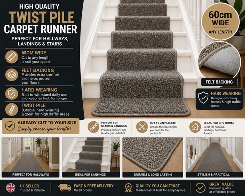 Staircase carpet runner 60cm - carpet, x