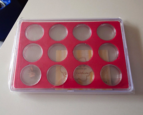 Plastic coin capsule - plastic,