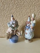Two Lladro Clown Figurines
