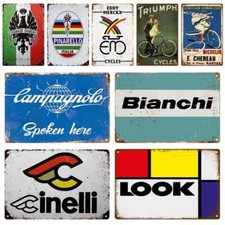 Cycling Bikes Plaques Metal