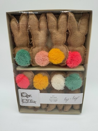 Easter bunny garland burlap - bunny, &
