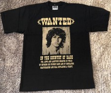 H149 New Jim Morrison The Doors Wanted Felony Poster T Shirt Double Sided Mens L