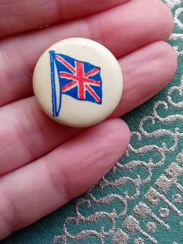 Vintage union jack tin pin - jack,