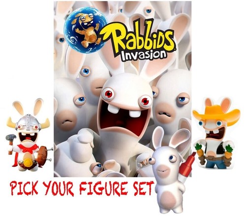 Raving rabbids figure set - raving,