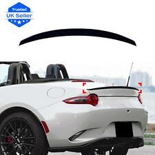 For Mazda MX-5 Miata ND 2015-2025 Gloss Black Rear Trunk Spoiler Lip Roof Wing