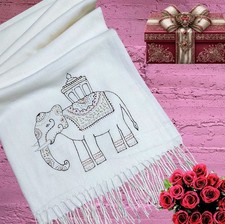 Women Handmade Elephant White