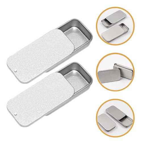 Pcs empty metal tins with - tins,
