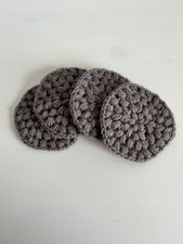 4x set of 4 round crochet wool