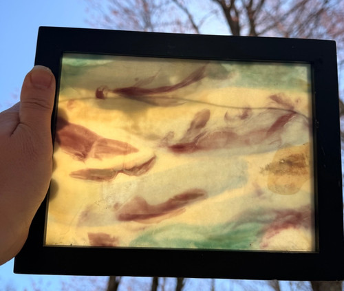 Vintage signed encaustic wax - encaustic,
