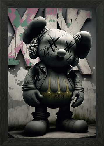Hypebeast kaws framed - kaws, art