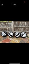 Set Of White 18 Inch Bolo B1 Wheels. 5x114.3, 8.5J, 40 Offset. Comes With Tyres.