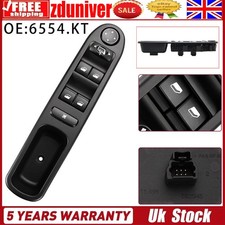 For Peugeot 307 CC/SW 307CC 00-09 Power Window Switch Driver Front 6554.Kt UK. 