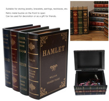 Wooden Book Shaped Storage Box
