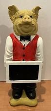 Maitre’d Waiter Pig Statue